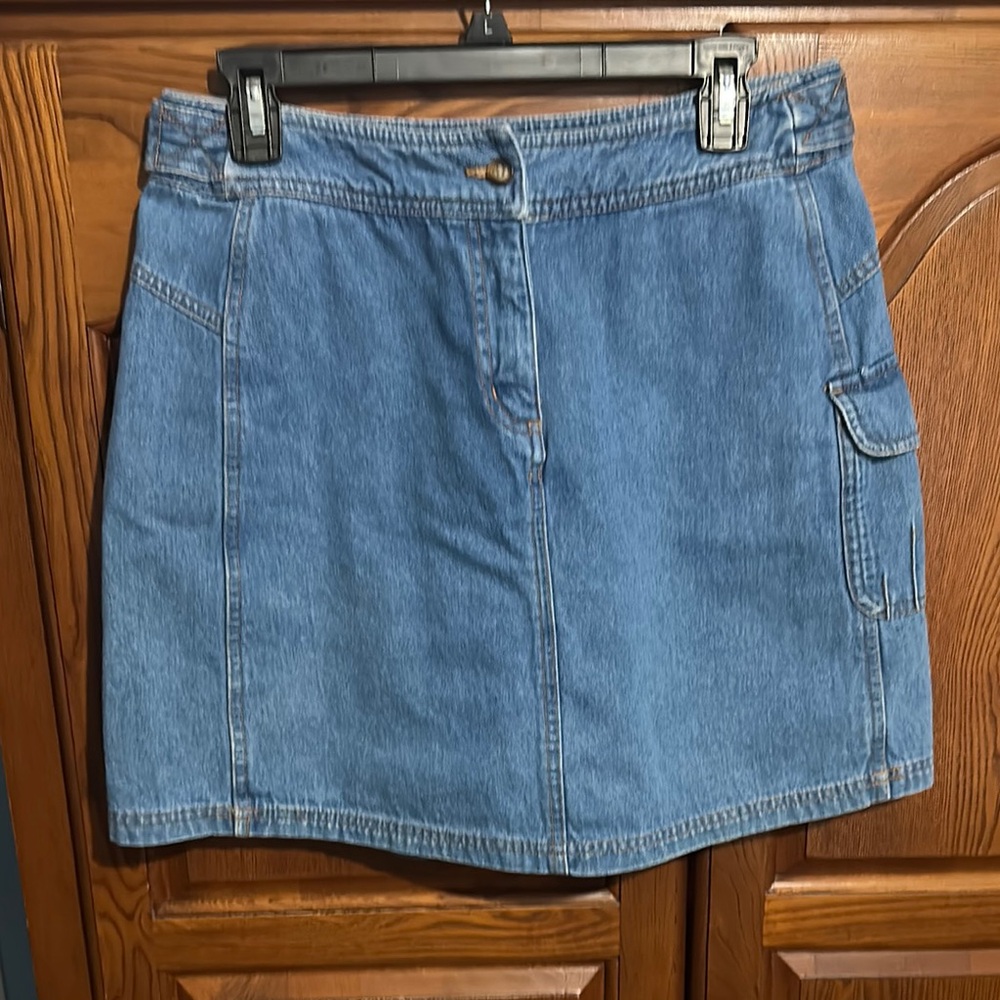 Denim Mini Skort
